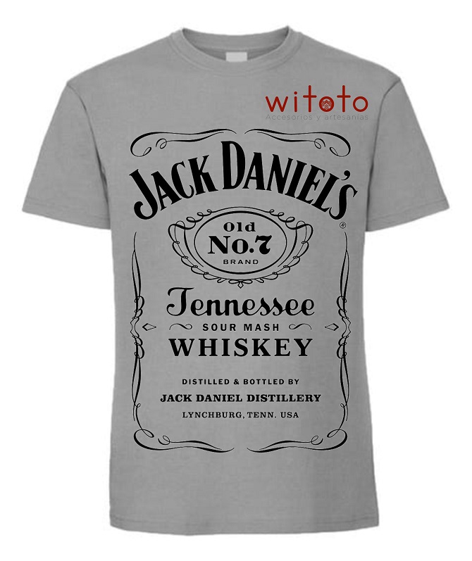 CAMISETA HOMBRE JACK DANIELS GRIS